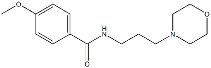 4-methoxy-N-[3-(4-morpholinyl)propyl]benzamide 结构式