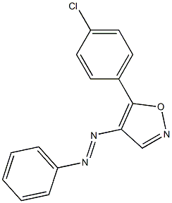 5-(4-chlorophenyl)-4-(phenyldiazenyl)isoxazole 结构式