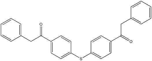 2-phenyl-1-(4-{[4-(phenylacetyl)phenyl]sulfanyl}phenyl)ethanone 结构式