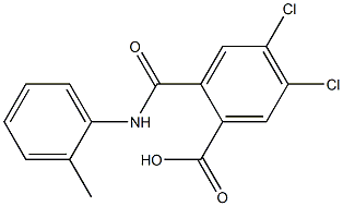 4,5-dichloro-2-(2-toluidinocarbonyl)benzoic acid 结构式