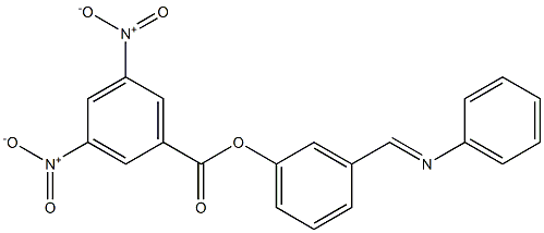 3-[(phenylimino)methyl]phenyl 3,5-bisnitrobenzoate 结构式