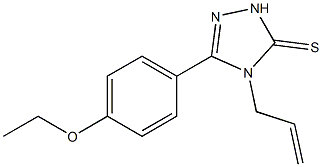 4-allyl-5-(4-ethoxyphenyl)-2,4-dihydro-3H-1,2,4-triazole-3-thione 结构式