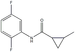 N-(2,5-difluorophenyl)-2-methylcyclopropanecarboxamide 结构式