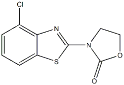 3-(4-chloro-1,3-benzothiazol-2-yl)-1,3-oxazolidin-2-one 结构式