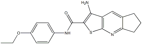 3-amino-N-(4-ethoxyphenyl)-6,7-dihydro-5H-cyclopenta[b]thieno[3,2-e]pyridine-2-carboxamide 结构式