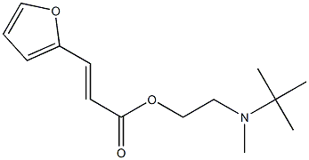 2-[tert-butyl(methyl)amino]ethyl 3-(2-furyl)acrylate 结构式