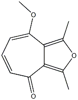 8-methoxy-1,3-dimethyl-4H-cyclohepta[c]furan-4-one 结构式