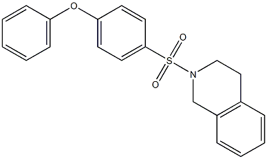 2-[(4-phenoxyphenyl)sulfonyl]-1,2,3,4-tetrahydroisoquinoline 结构式