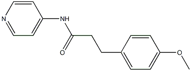 3-(4-methoxyphenyl)-N-(4-pyridinyl)propanamide 结构式