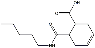 6-[(pentylamino)carbonyl]-3-cyclohexene-1-carboxylic acid 结构式