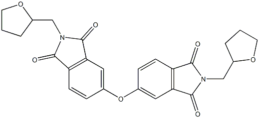 5-{[1,3-dioxo-2-(tetrahydro-2-furanylmethyl)-2,3-dihydro-1H-isoindol-5-yl]oxy}-2-(tetrahydro-2-furanylmethyl)-1H-isoindole-1,3(2H)-dione 结构式