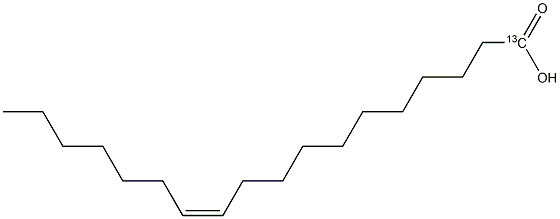 cis-Vaccenic  acid-1-13C 结构式