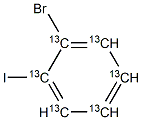 2-Bromoiodobenzene-13C6 结构式