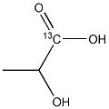 L-乳酸-1-13C 溶液 结构式