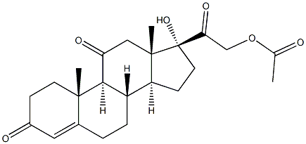 Cortisone Acetate, Powder 结构式