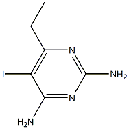 2,4-二氨基-5-碘-6-乙基嘧啶 结构式