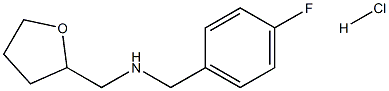 (4-fluorophenyl)-N-(tetrahydro-2-furanylmethyl)methanamine hydrochloride 结构式