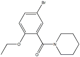 (5-bromo-2-ethoxyphenyl)(1-piperidinyl)methanone 结构式