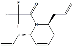 1-[(2S,6S)-2,6-diallyl-3,6-dihydro-1(2H)-pyridinyl]-2,2,2-trifluoro-1-ethanone 结构式