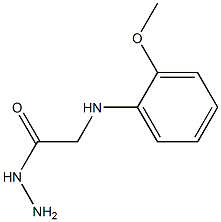 2-(2-methoxyanilino)acetohydrazide 结构式