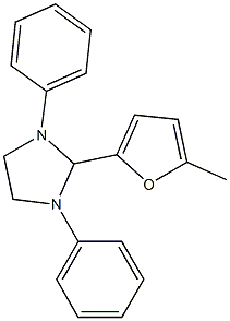 2-(5-methyl-2-furyl)-1,3-diphenylimidazolidine 结构式