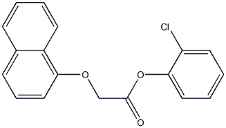 2-chlorophenyl 2-(1-naphthyloxy)acetate 结构式