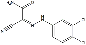 2-cyano-2-[(Z)-2-(3,4-dichlorophenyl)hydrazono]acetamide 结构式