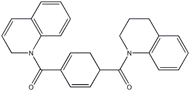 3,4-dihydro-1(2H)-quinolinyl{4-[3,4-dihydro-1(2H)-quinolinylcarbonyl]phenyl}methanone 结构式