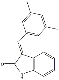 3-[(3,5-dimethylphenyl)imino]-1H-indol-2-one 结构式