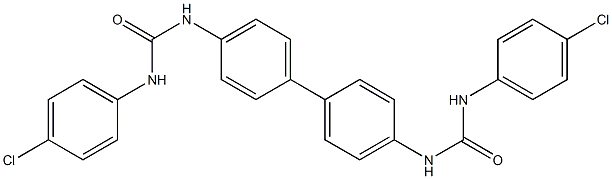 N'-(4'-{[(4-chloroanilino)carbonyl]amino}[1,1'-biphenyl]-4-yl)-N-(4-chlorophenyl)urea 结构式