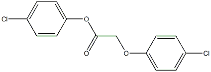 4-chlorophenyl 2-(4-chlorophenoxy)acetate 结构式