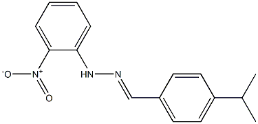 4-isopropylbenzaldehyde N-(2-nitrophenyl)hydrazone 结构式