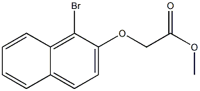 methyl 2-[(1-bromo-2-naphthyl)oxy]acetate 结构式