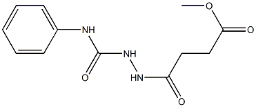 methyl 4-[2-(anilinocarbonyl)hydrazino]-4-oxobutanoate 结构式