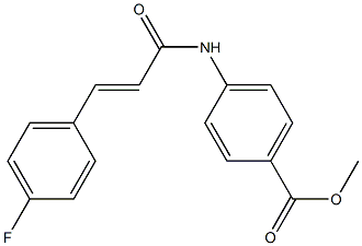 methyl 4-{[(E)-3-(4-fluorophenyl)-2-propenoyl]amino}benzoate 结构式