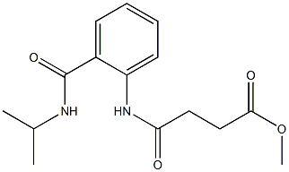 methyl 4-{2-[(isopropylamino)carbonyl]anilino}-4-oxobutanoate 结构式