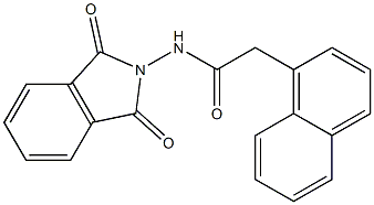 N-(1,3-dioxo-1,3-dihydro-2H-isoindol-2-yl)-2-(1-naphthyl)acetamide 结构式