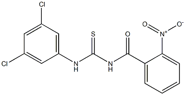 N-(3,5-dichlorophenyl)-N'-(2-nitrobenzoyl)thiourea 结构式