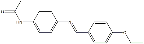 N-(4-{[(E)-(4-ethoxyphenyl)methylidene]amino}phenyl)acetamide 结构式