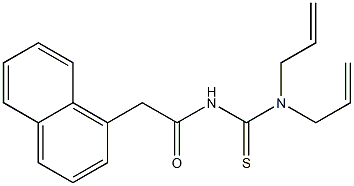 N,N-diallyl-N'-[2-(1-naphthyl)acetyl]thiourea 结构式