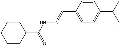 N'-[(E)-(4-isopropylphenyl)methylidene]cyclohexanecarbohydrazide 结构式