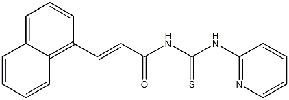 N-[(E)-3-(1-naphthyl)-2-propenoyl]-N'-(2-pyridinyl)thiourea 结构式