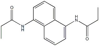 N-[5-(propionylamino)-1-naphthyl]propanamide 结构式