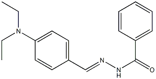 N'-{(E)-[4-(diethylamino)phenyl]methylidene}benzohydrazide 结构式