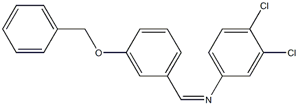 N-{(Z)-[3-(benzyloxy)phenyl]methylidene}-N-(3,4-dichlorophenyl)amine 结构式