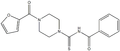 N-{[4-(2-furylcarbonyl)piperazino]carbothioyl}benzenecarboxamide 结构式