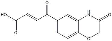 (E)-4-oxo-4-(3-oxo-3,4-dihydro-2H-1,4-benzoxazin-6-yl)-2-butenoic acid 结构式