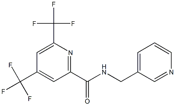 N-(3-pyridinylmethyl)-4,6-bis(trifluoromethyl)-2-pyridinecarboxamide 结构式