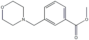 3-[(1-吗啉基)甲基]苯甲酸甲酯 结构式