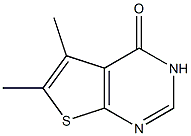 5,6-二甲基噻吩[2,3-D]嘧啶-4(3H)-酮 结构式